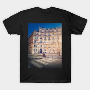 riding bicycle in Paris T-Shirt